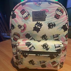 Naruto Shippudan x Hello Kitty and Friends tie dye backpack